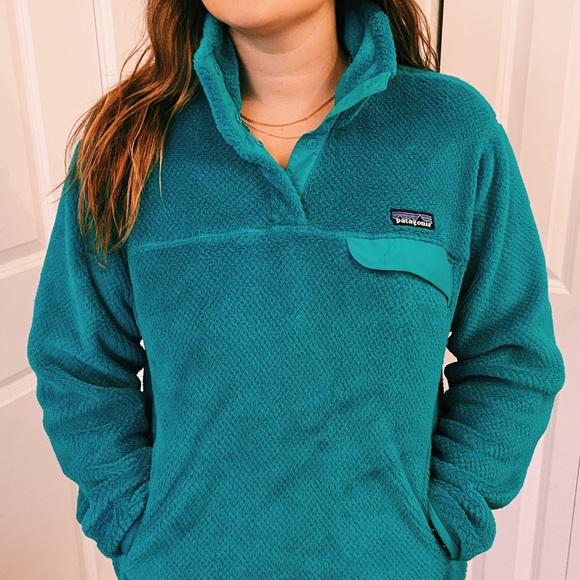 Patagonia Tops - Patagonia Teal Fleece Pullover